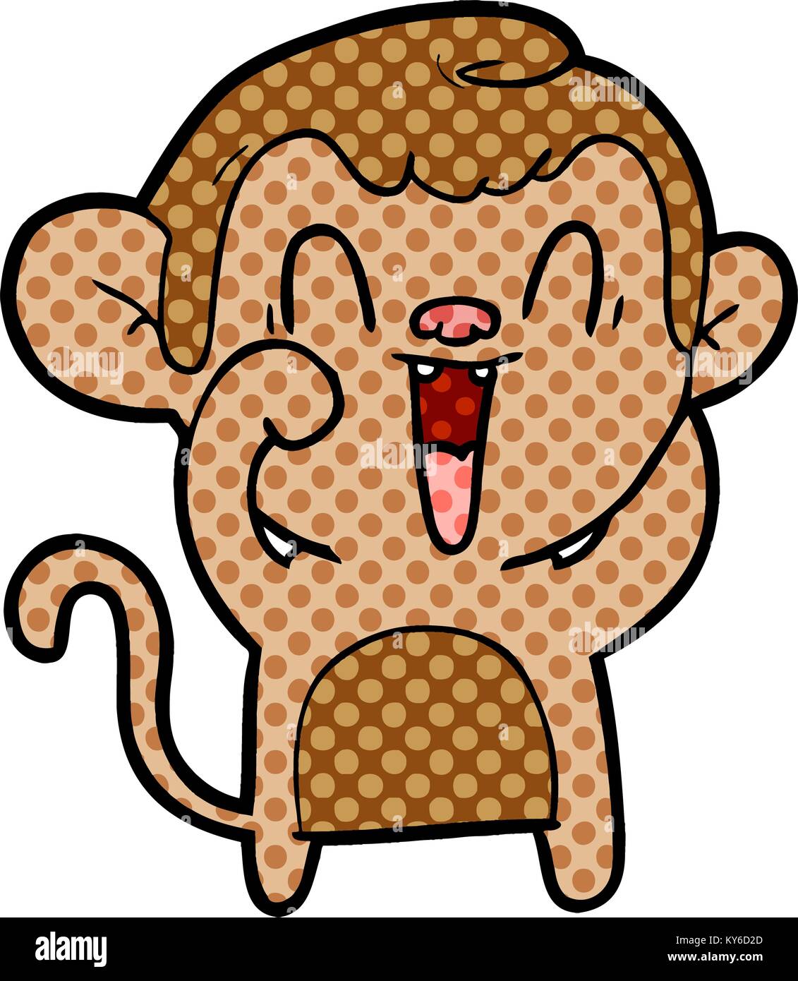 cartoon laughing monkey Stock Vector Image & Art - Alamy