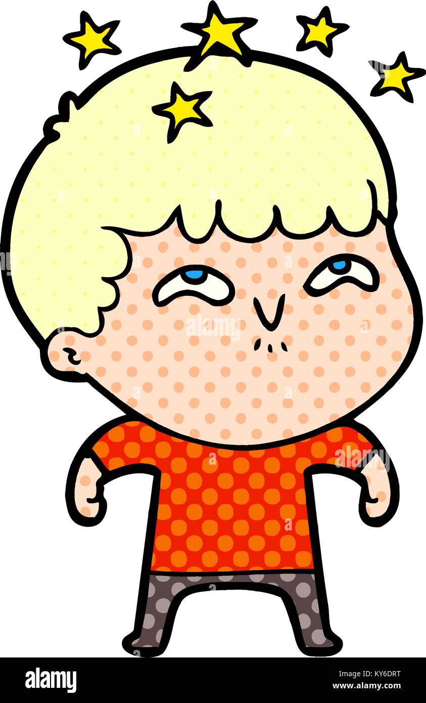 cartoon amazed boy Stock Vector Image & Art - Alamy