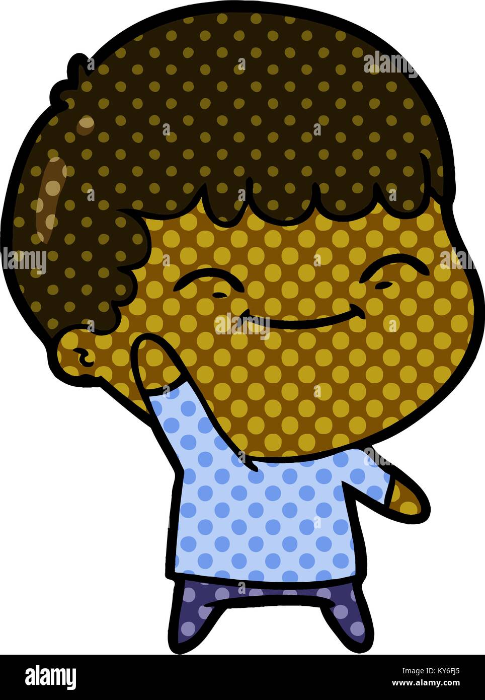 cartoon happy boy Stock Vector Image & Art - Alamy