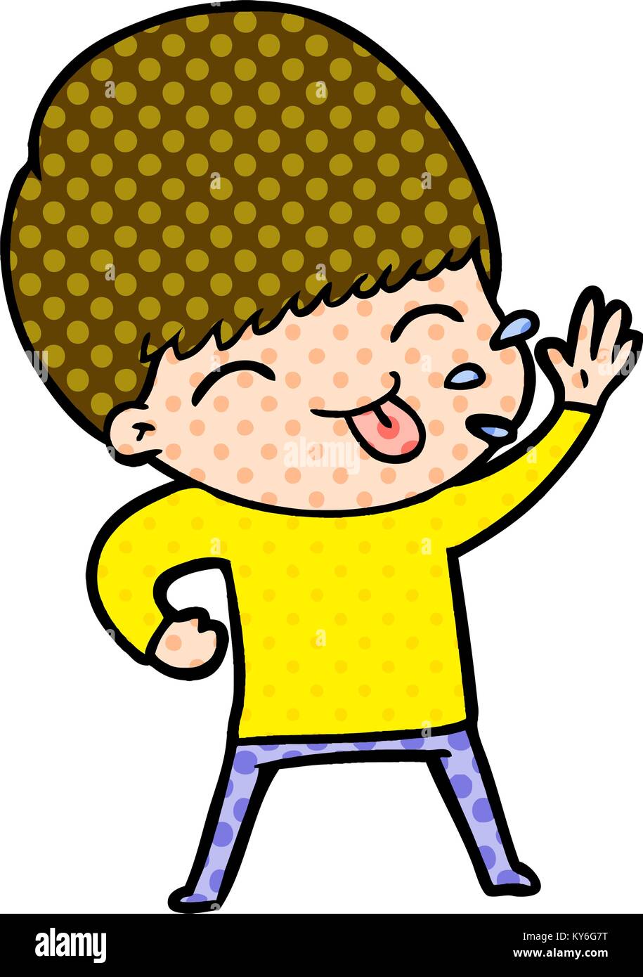 happy cartoon boy Stock Vector Image & Art - Alamy
