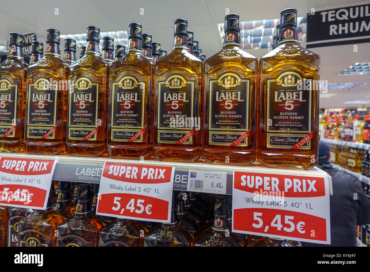 whiskey, whisky Tax free, duty free, shopping, Stock Photo