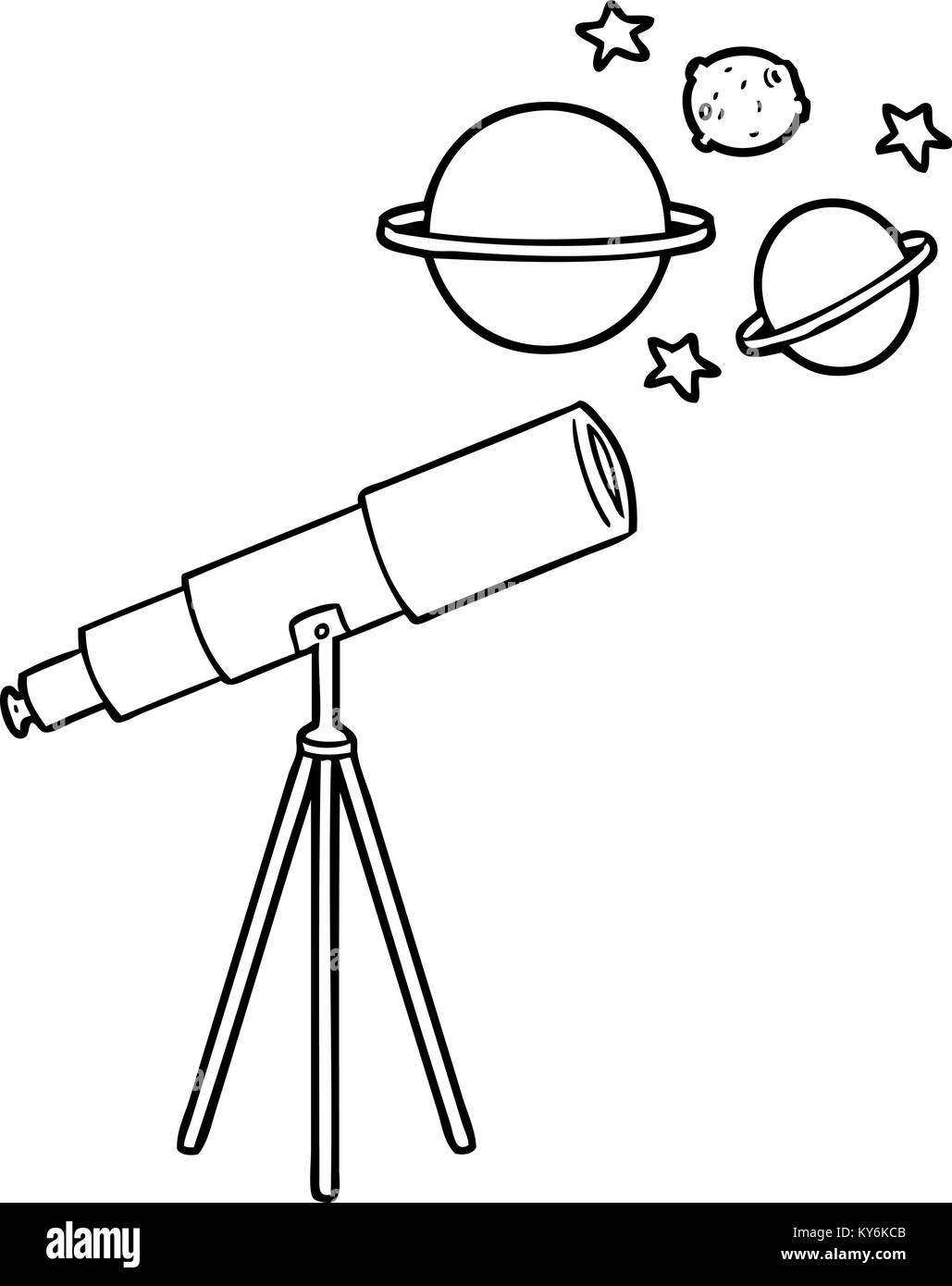 cartoon telescope Stock Vector Image & Art - Alamy