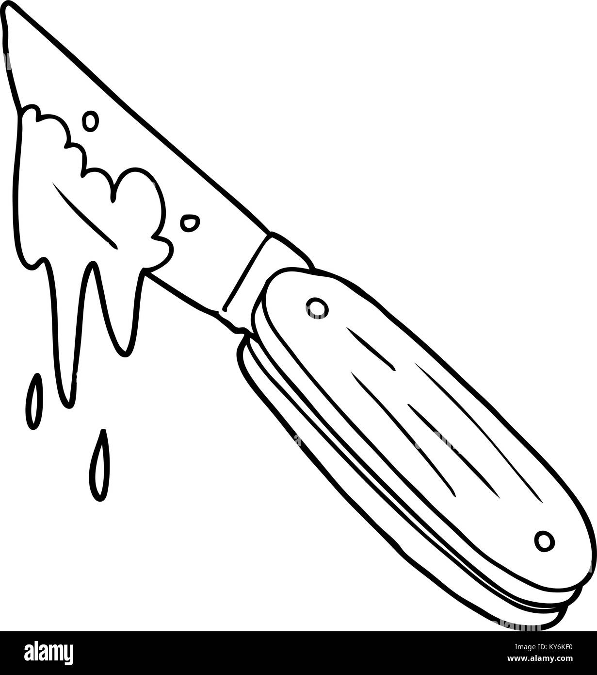 cartoon bloody knife Stock Vector Image &amp; Art - Alamy