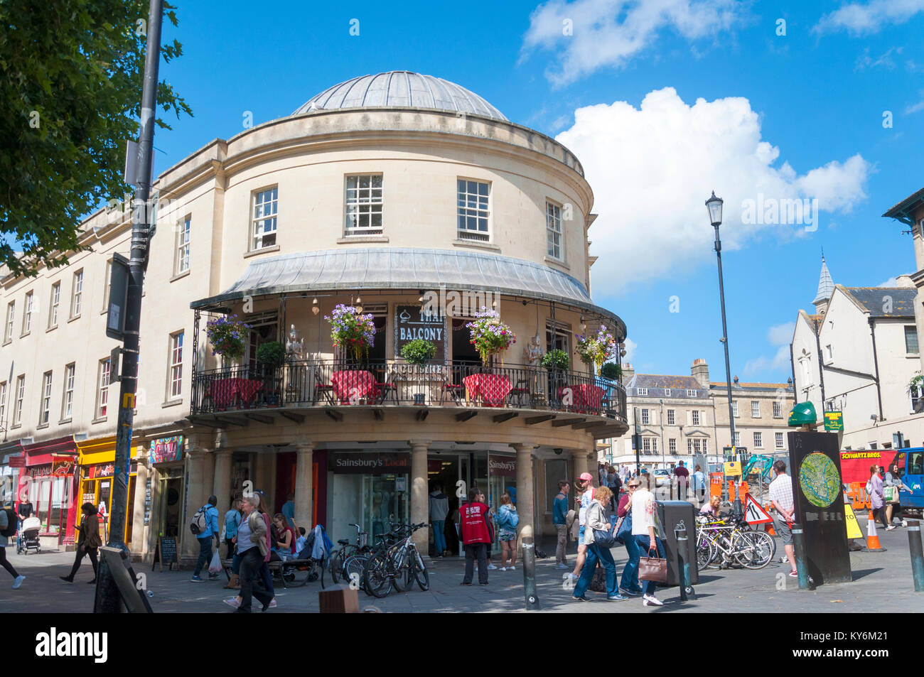 Thai Balcony Restaurant in Bath, Somerset, England, UK Stock Photo