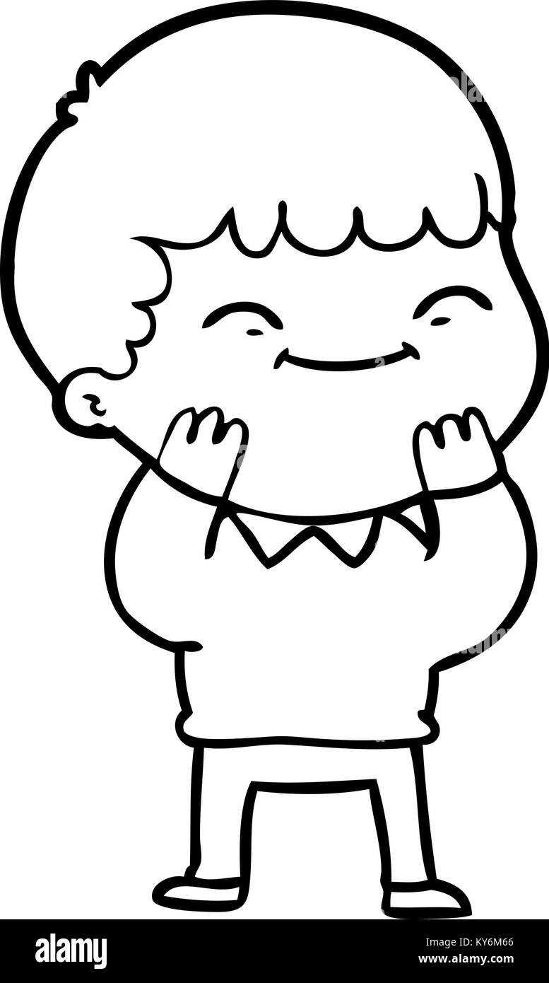 cartoon happy boy Stock Vector Image & Art - Alamy