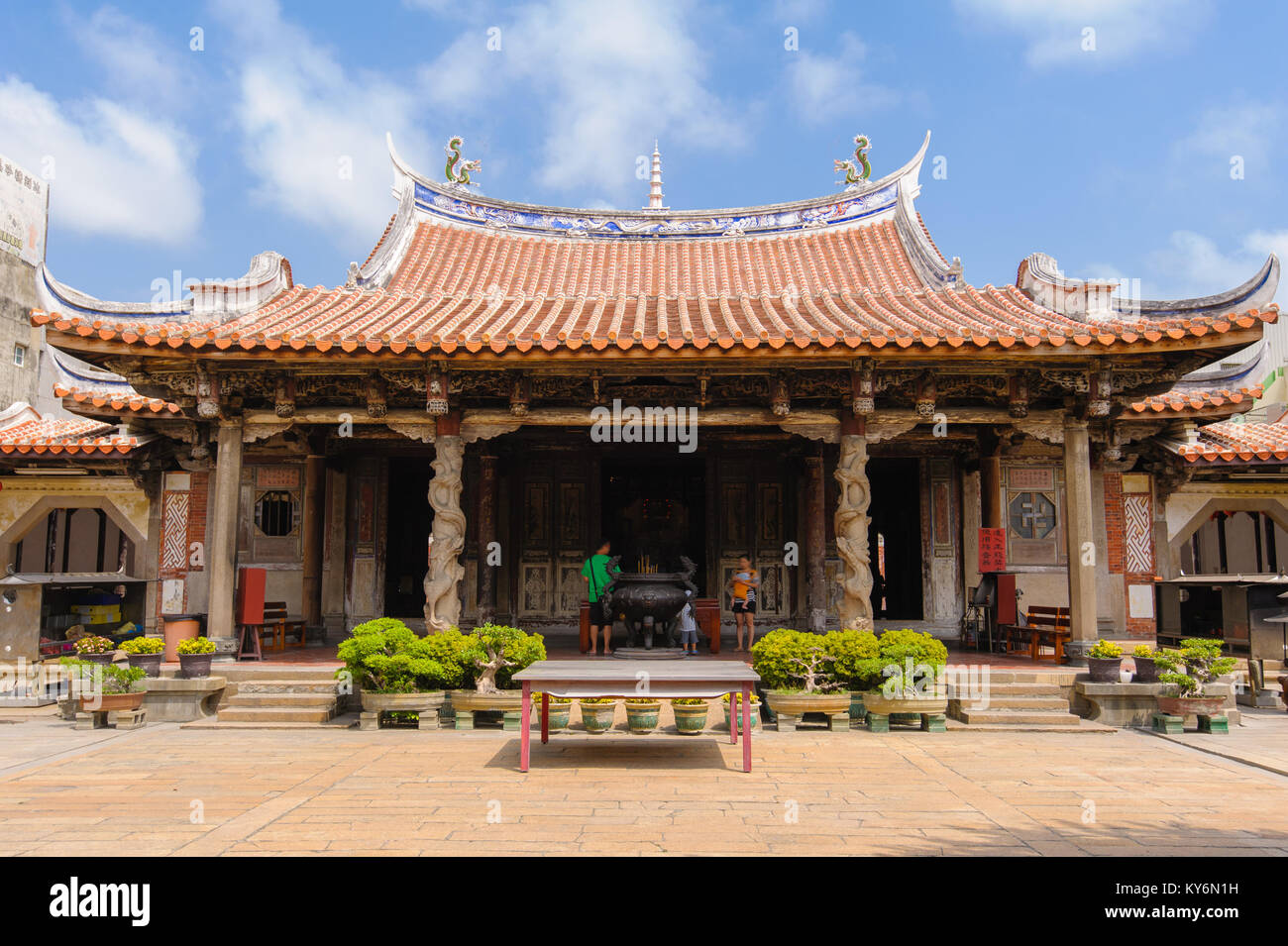 Lung shan temple in Lukang, Taiwan Stock Photo