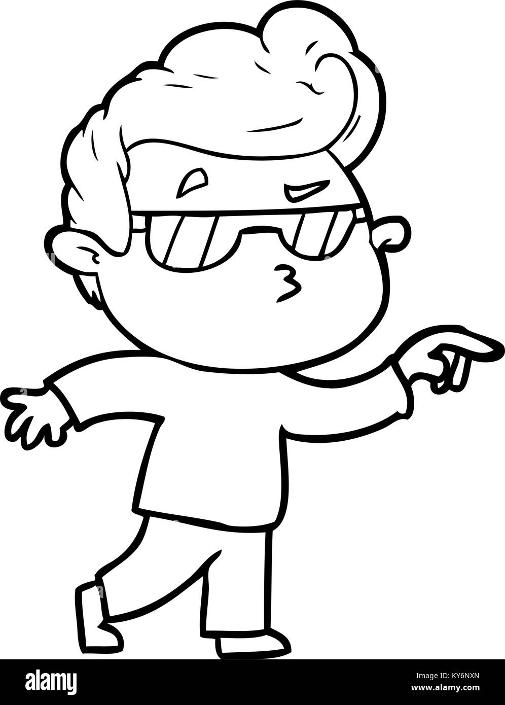 cartoon cool guy Stock Vector Image & Art Alamy