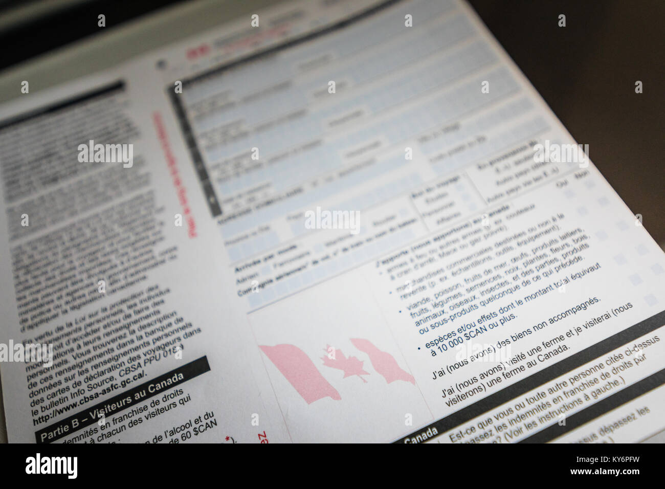 customs declaration form stock photos customs