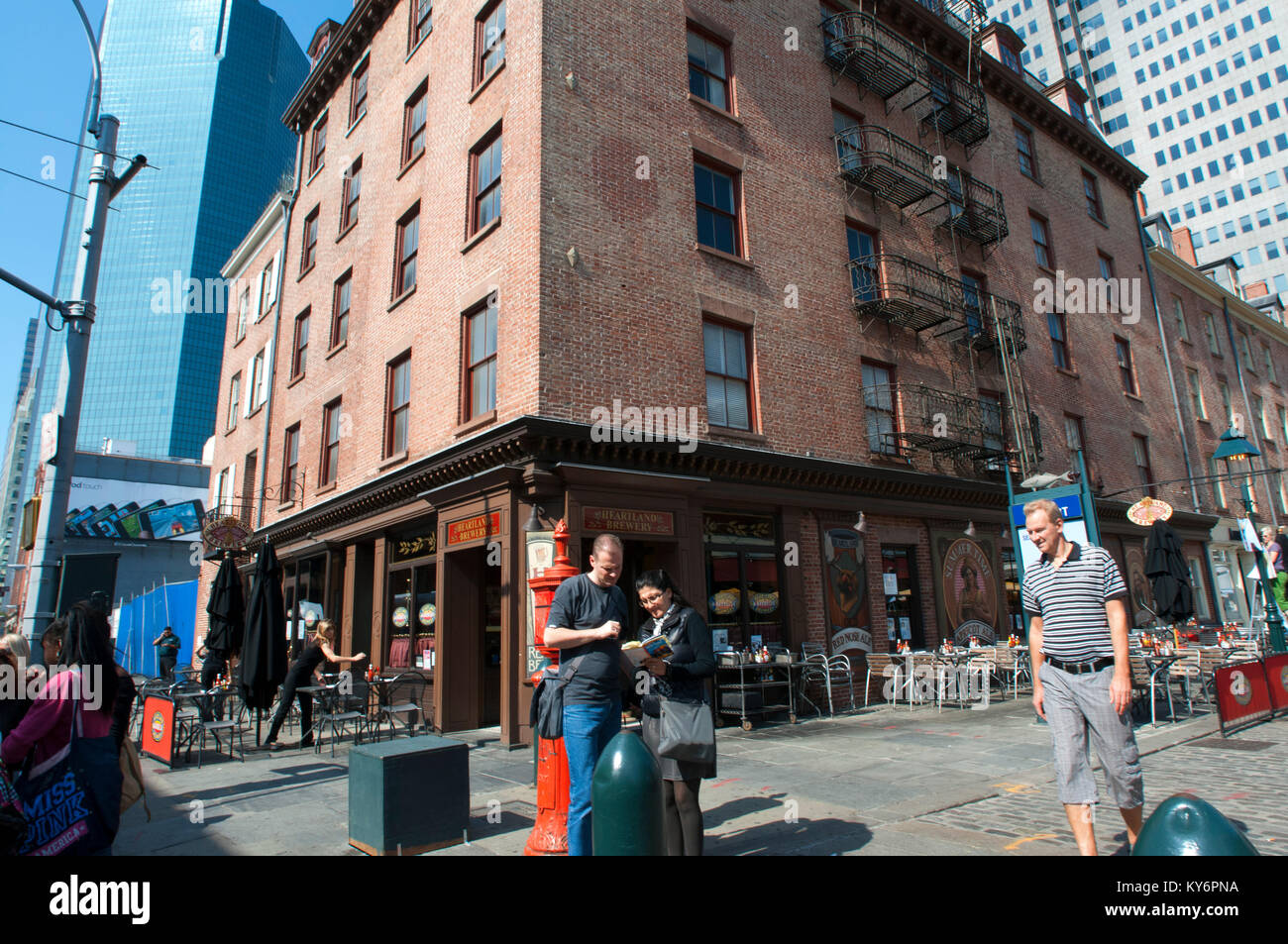 Schermerhorn Row. New York City Lower Manhattan South Street Seaport