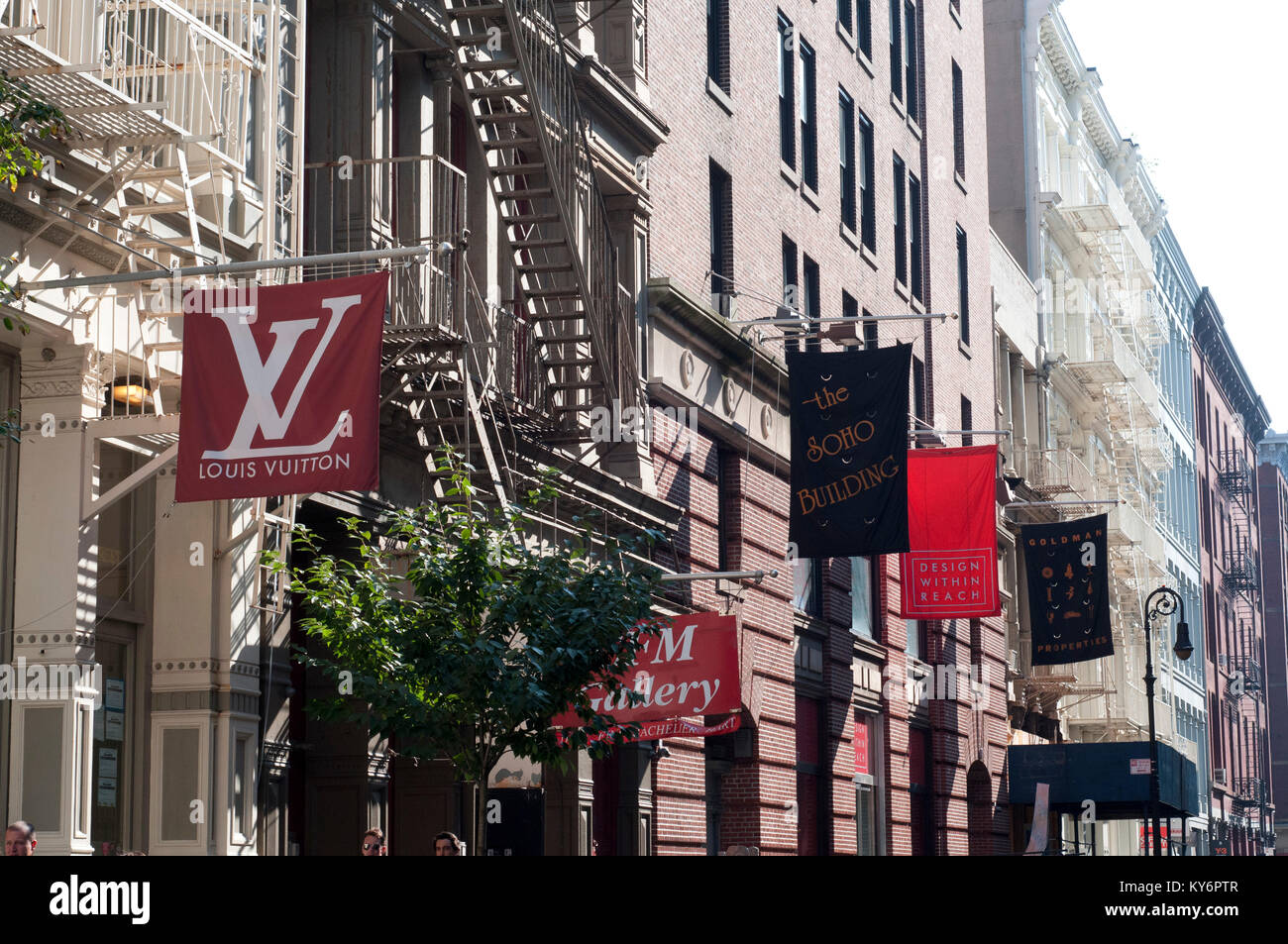 Louis Vuitton Store Greene Street Soho New York City Stock Photo - Alamy