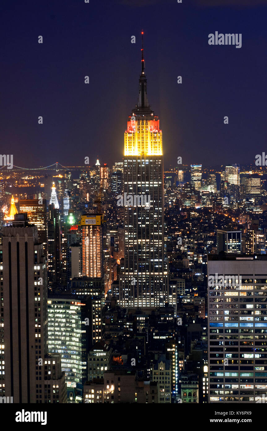 Views of Lower Midtown with Empire State building Manhattan New York ...