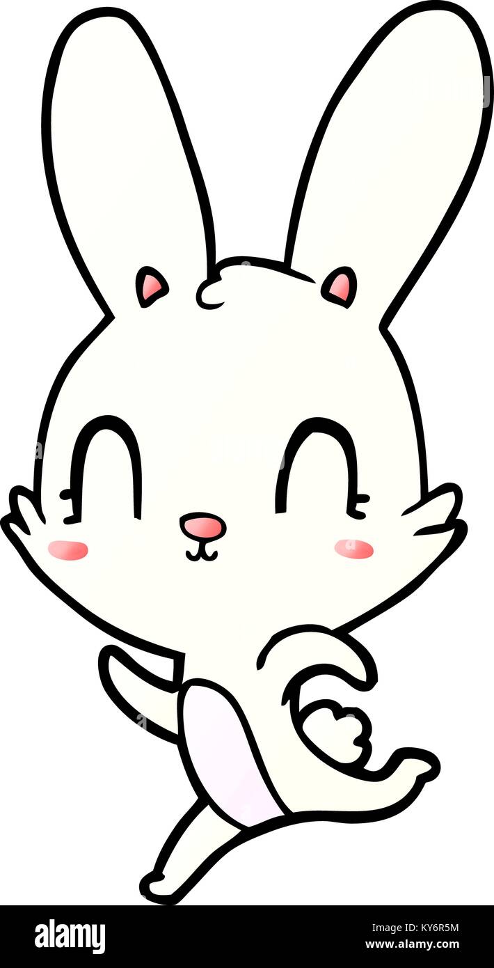 cute cartoon rabbit Stock Vector Image & Art - Alamy