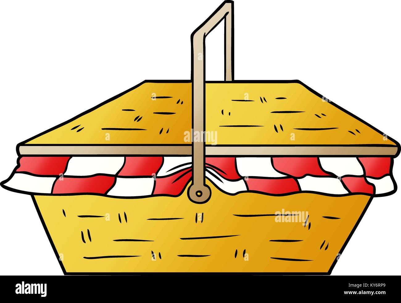 cartoon picnic basket Stock Vector Image & Art Alamy