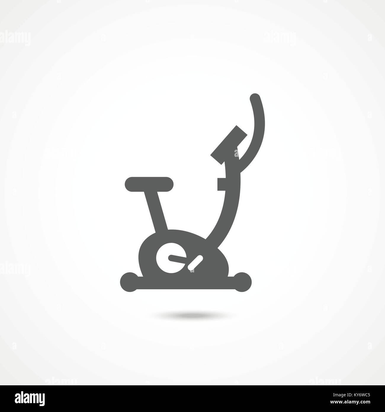 Stationary bicycle icon Stock Vector
