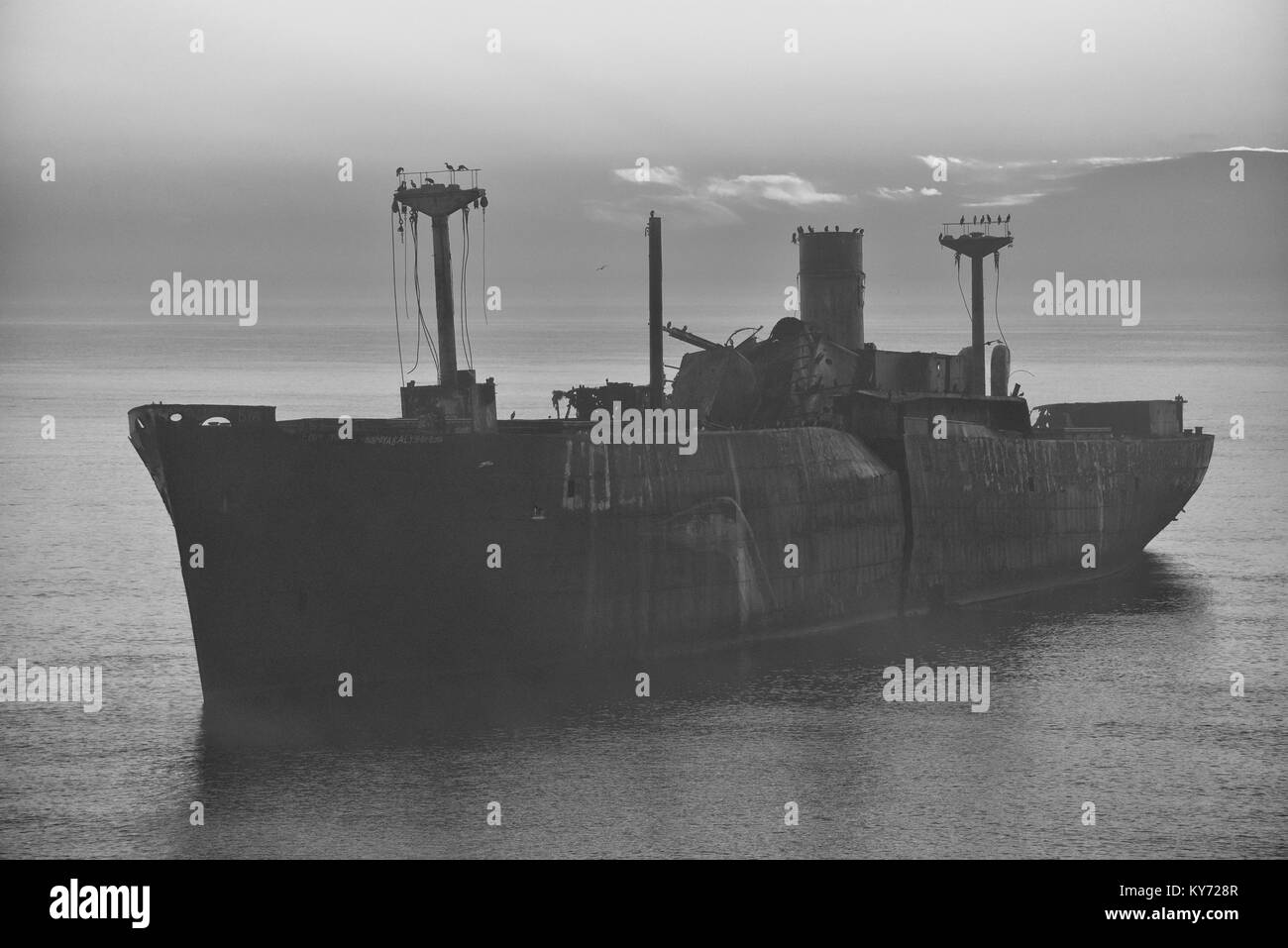 Evangelia shipwreck Black and White Stock Photos & Images - Alamy