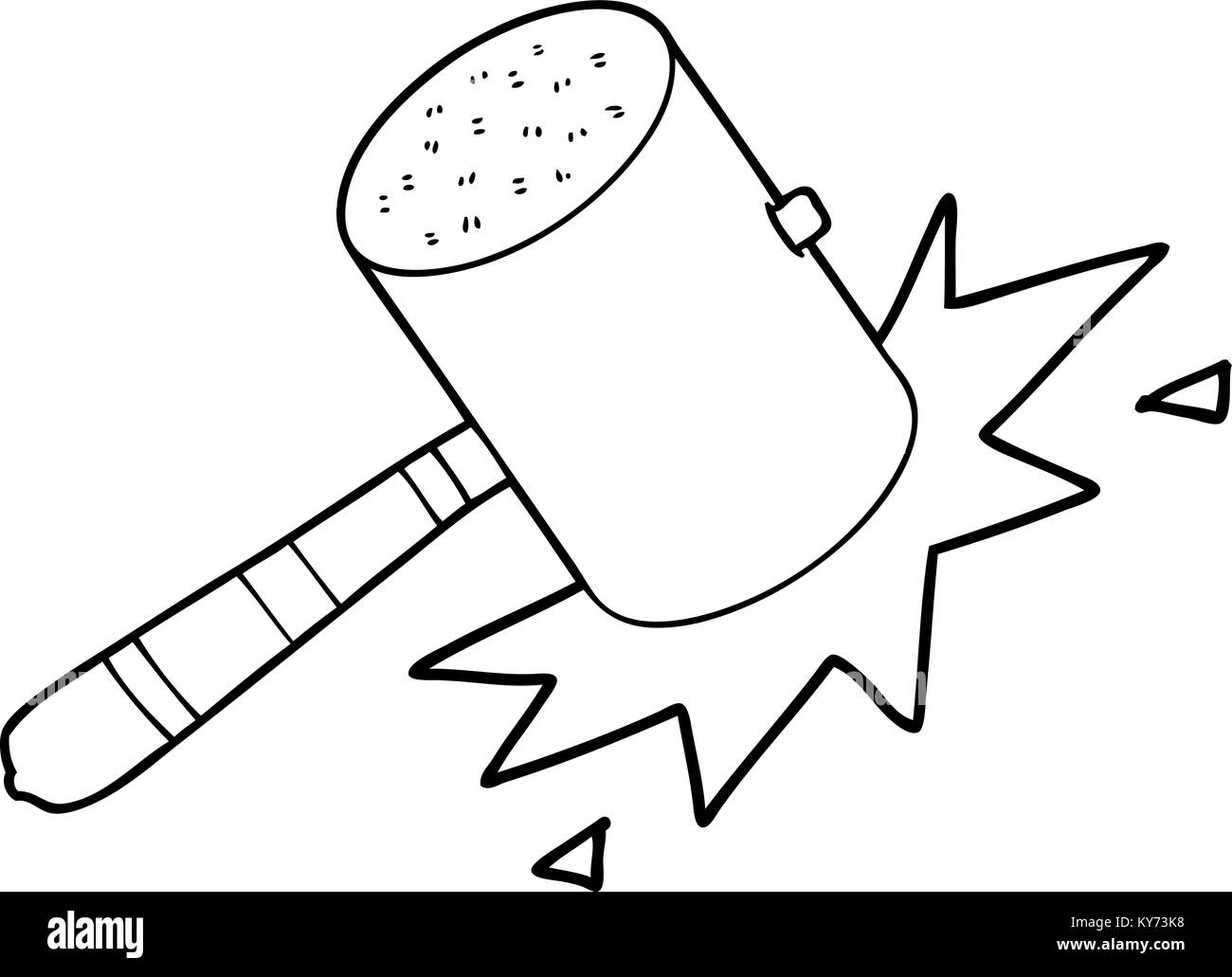 cartoon banging gavel Stock Vector Image & Art Alamy
