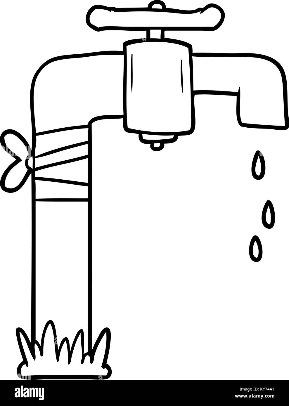 cartoon old water tap Stock Vector Image & Art - Alamy
