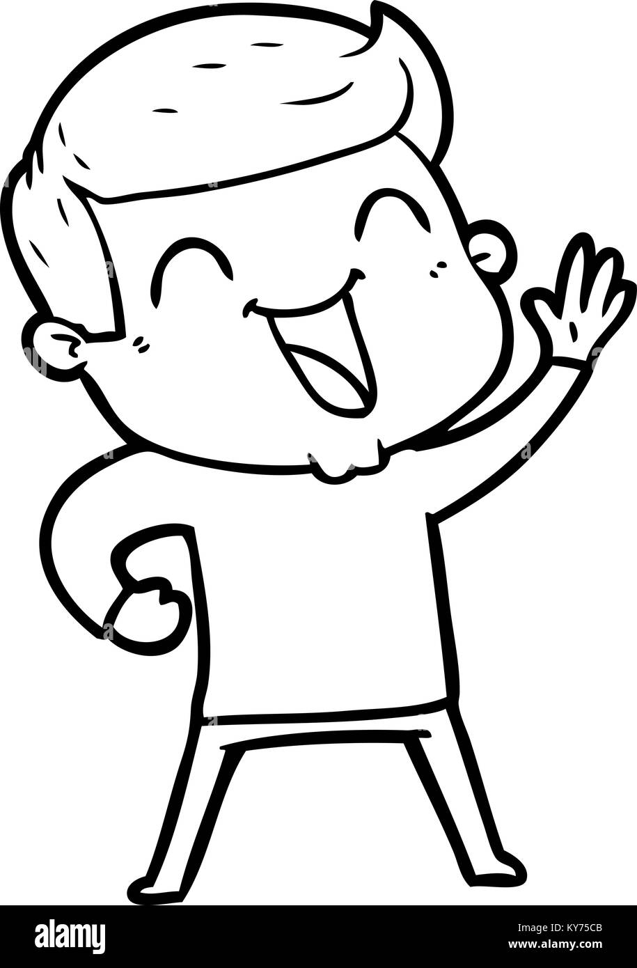 cartoon man laughing Stock Vector Image & Art Alamy