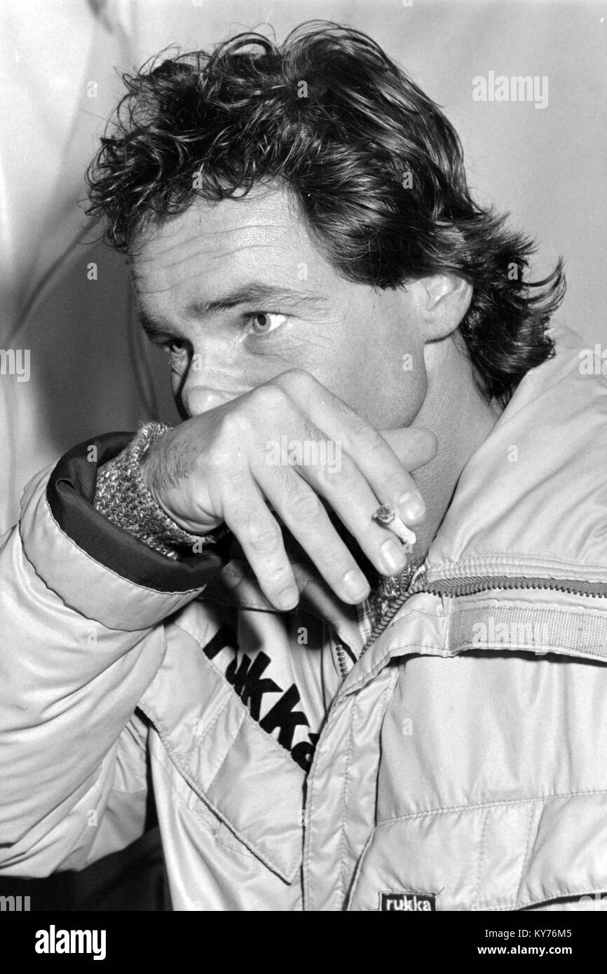 Barry Sheene, one of the BBC commentators at the 1985 British ...