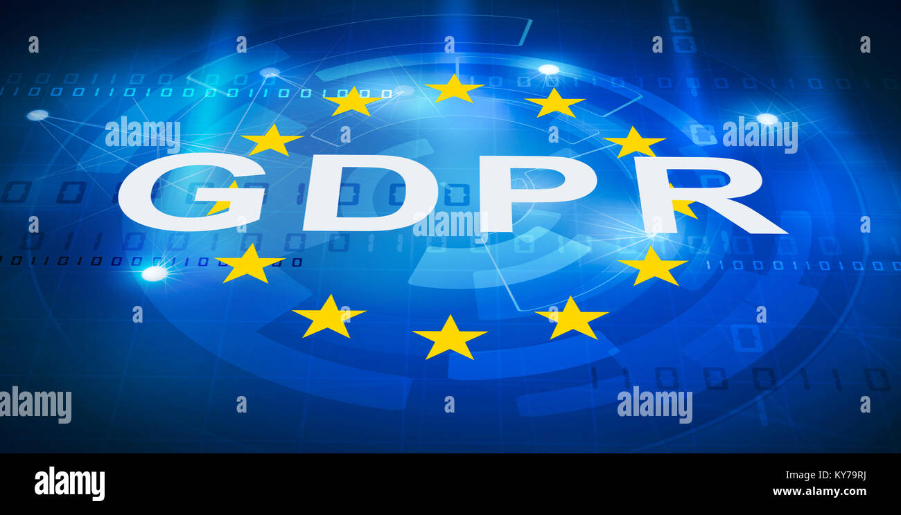 GDPR general data protection regulation Stock Photo