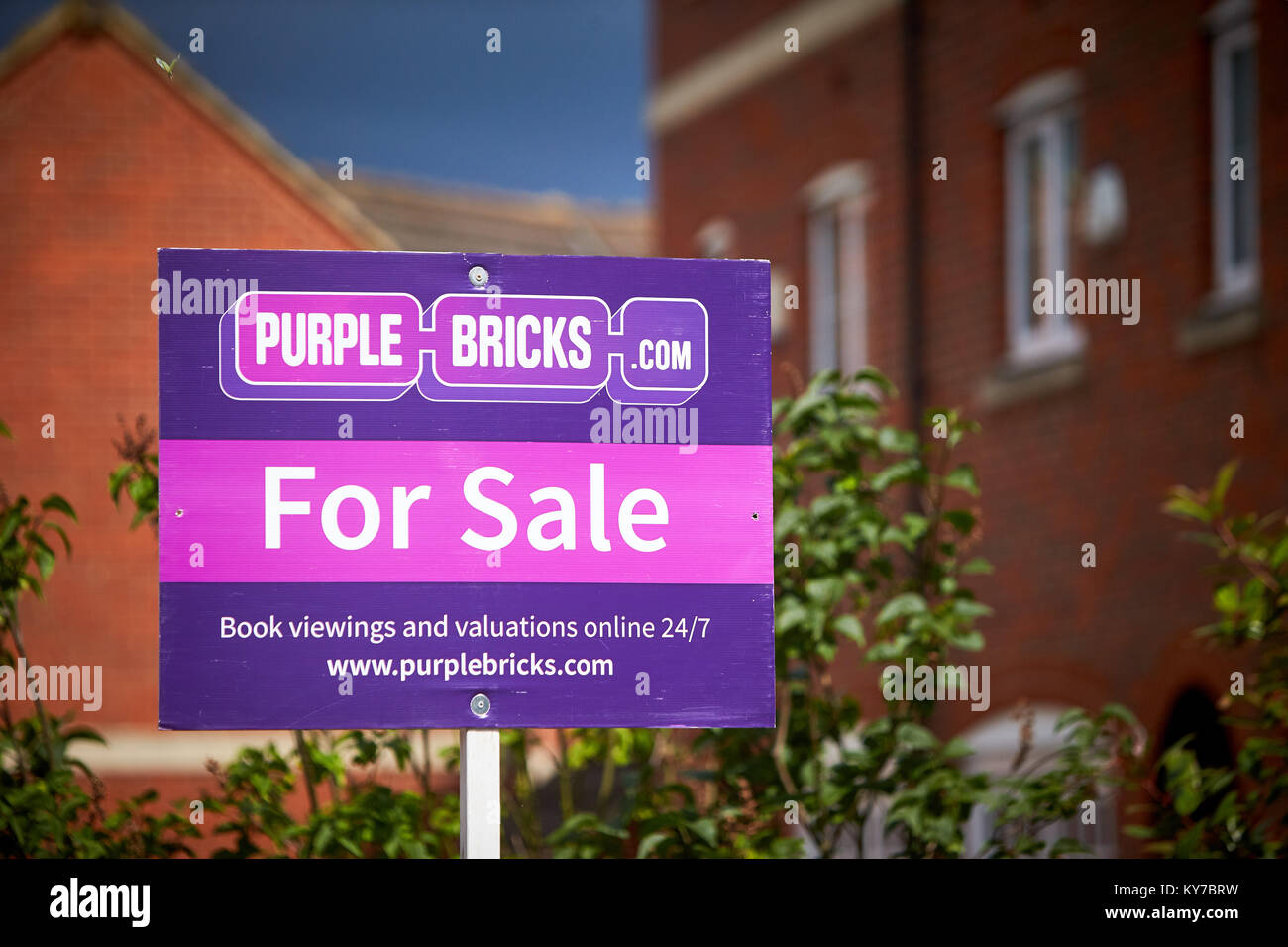 Purple bricks estate hires stock photography and images Alamy
