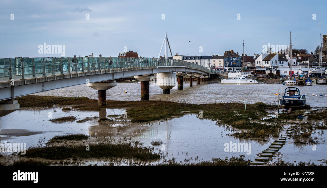 View of Shoreham Harbour Stock Photo