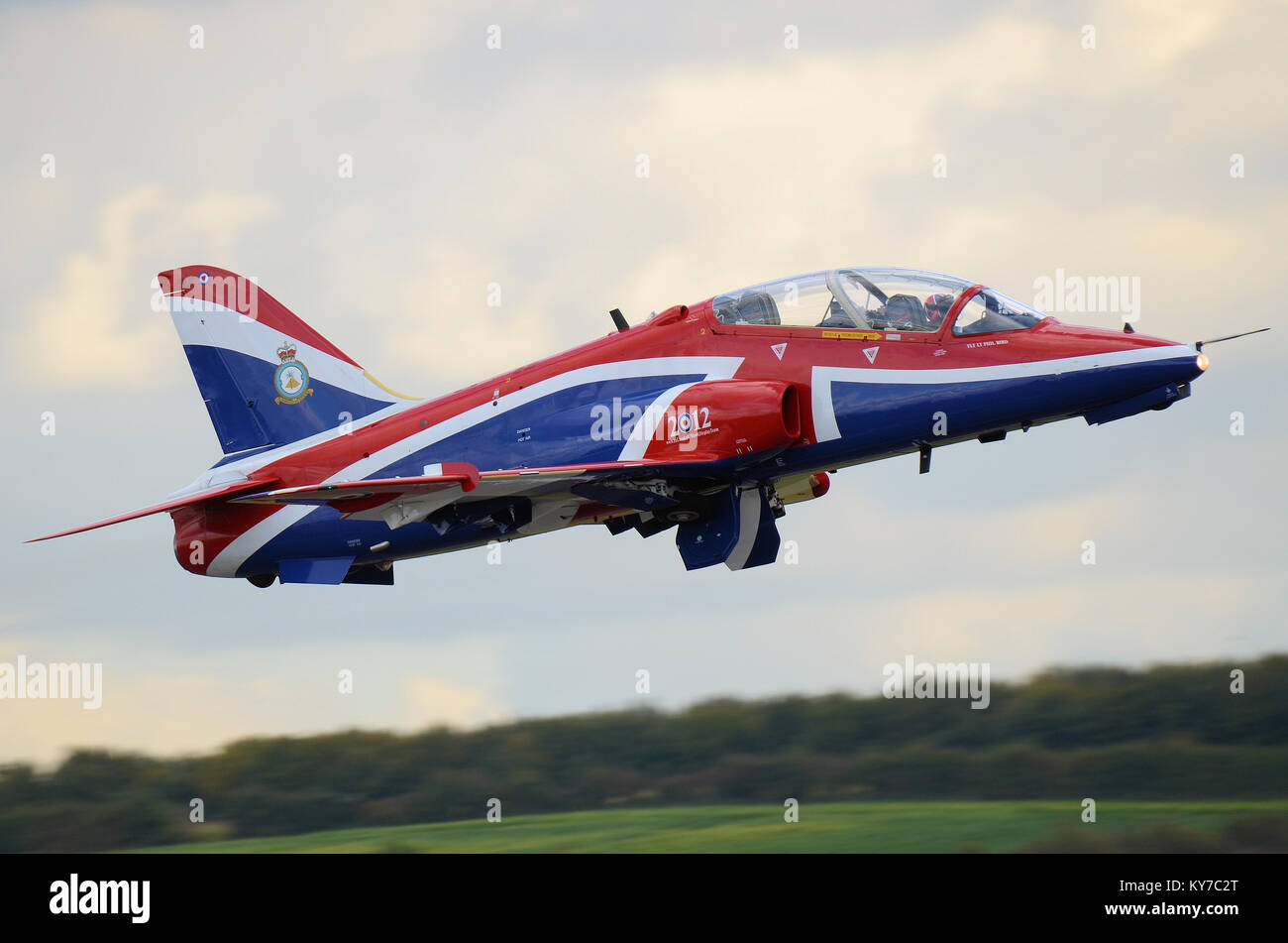 Royal Air Force BAe Hawk T1 Solo Airshow Display Jet Trainer Plane In ...