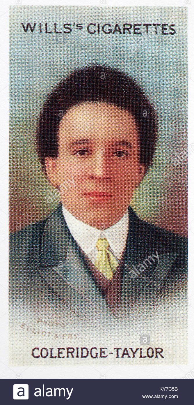 Samuel Coleridge-Taylor was an English composer and conductor 1875 - 1912 Stock Photo