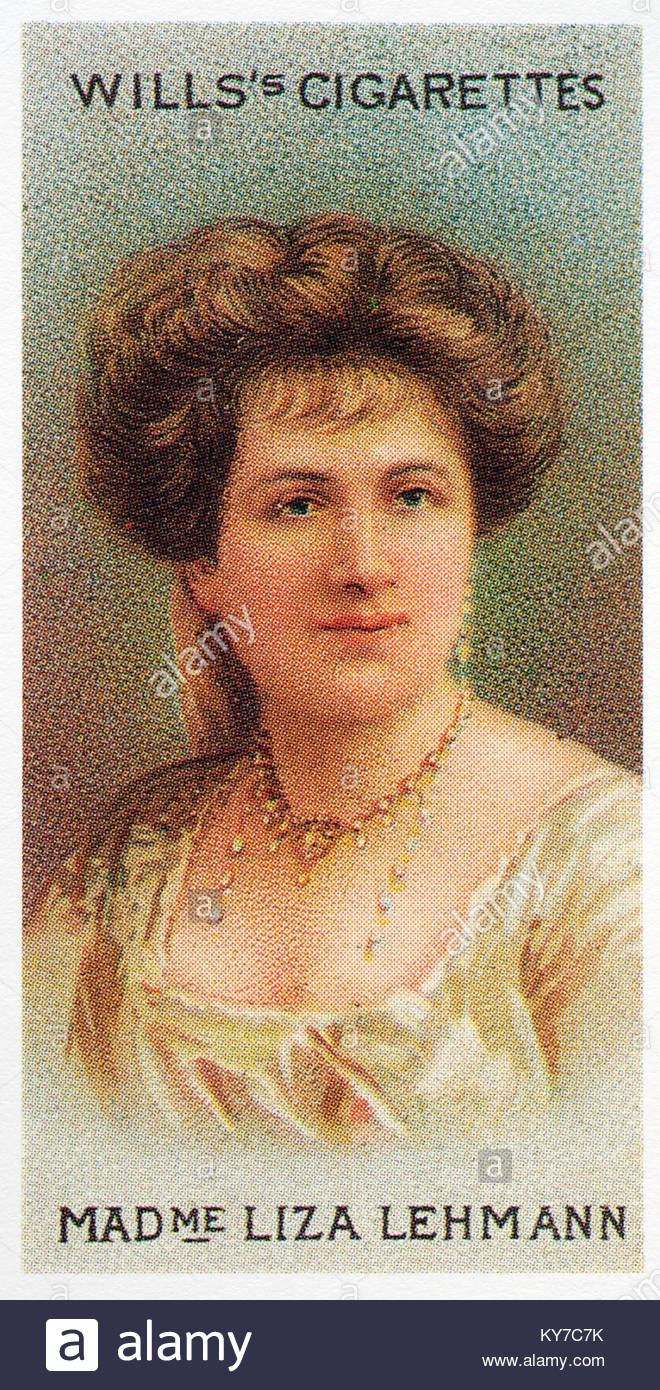 Liza Lehmann was an English English operatic soprano and composer 1862 - 1918 Stock Photo