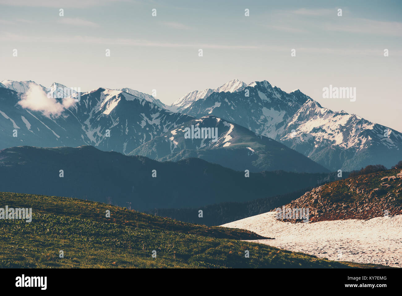 Aerial view serene glacier hi-res stock photography and images - Alamy