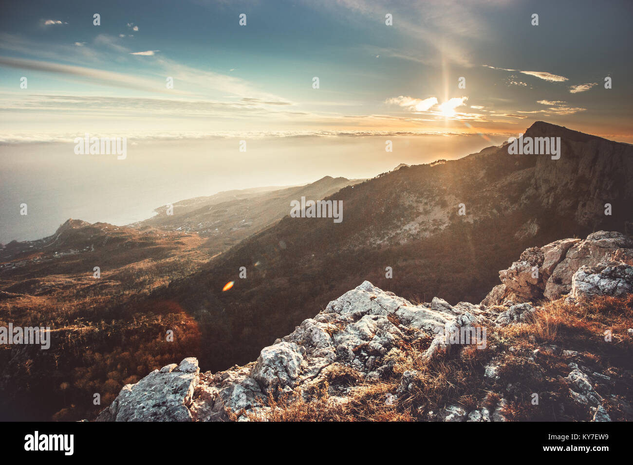Aerial view scenic serene hi-res stock photography and images - Alamy