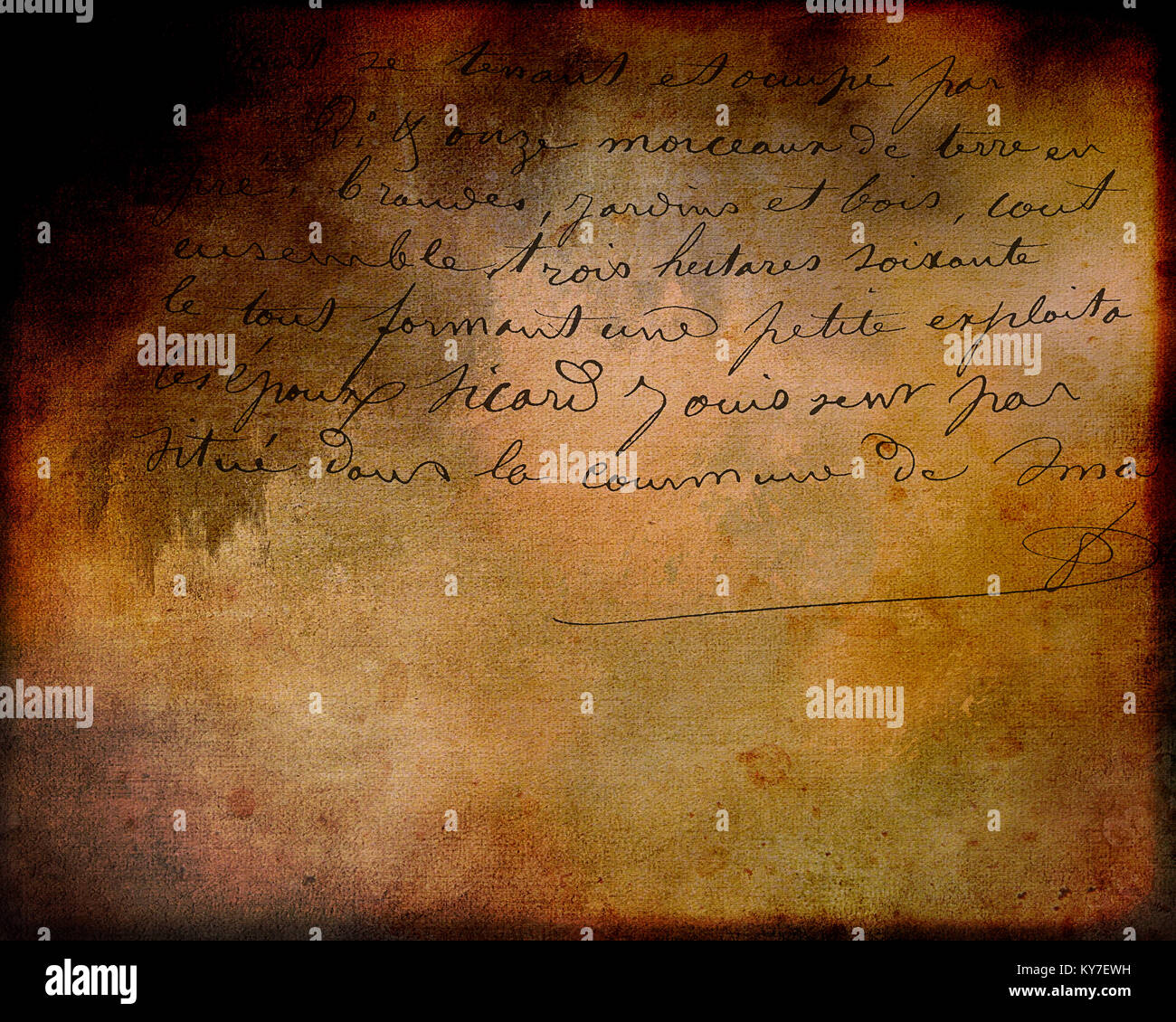 PHOTOGRAPHIC ART: The Letter Stock Photo