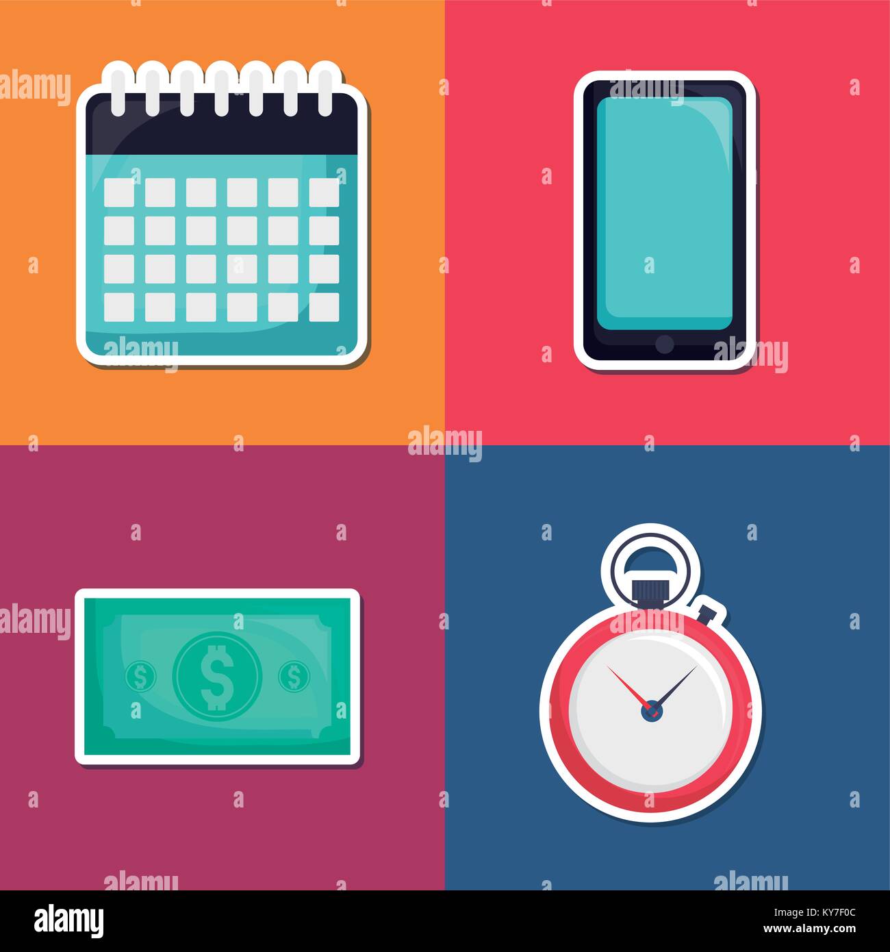 set of fintech icons Stock Vector Image & Art - Alamy