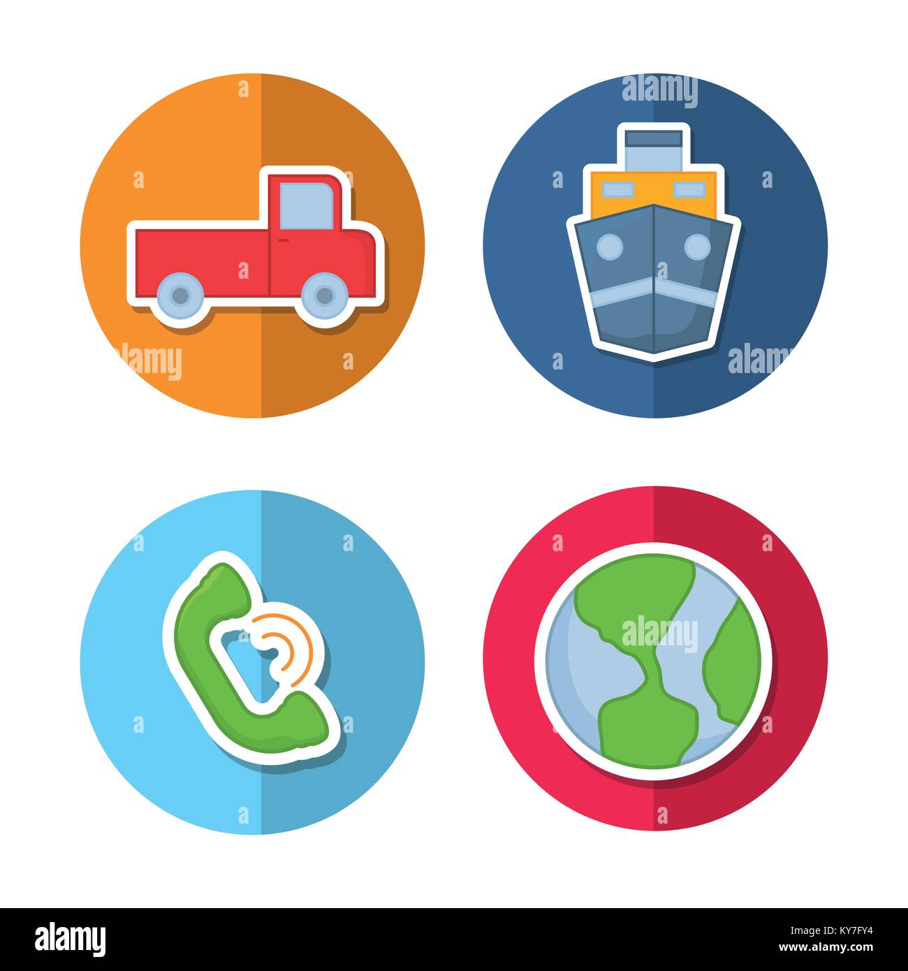 transportation logistics design Stock Vector Image & Art - Alamy