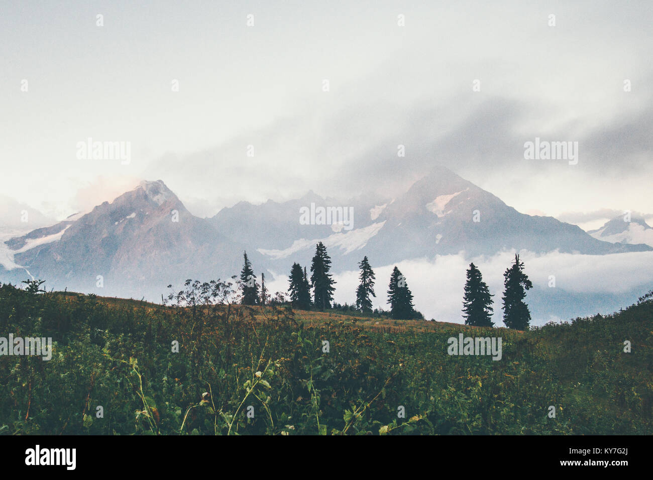 Sunset Mountains Landscape Travel view serene scenery wild nature calm ...