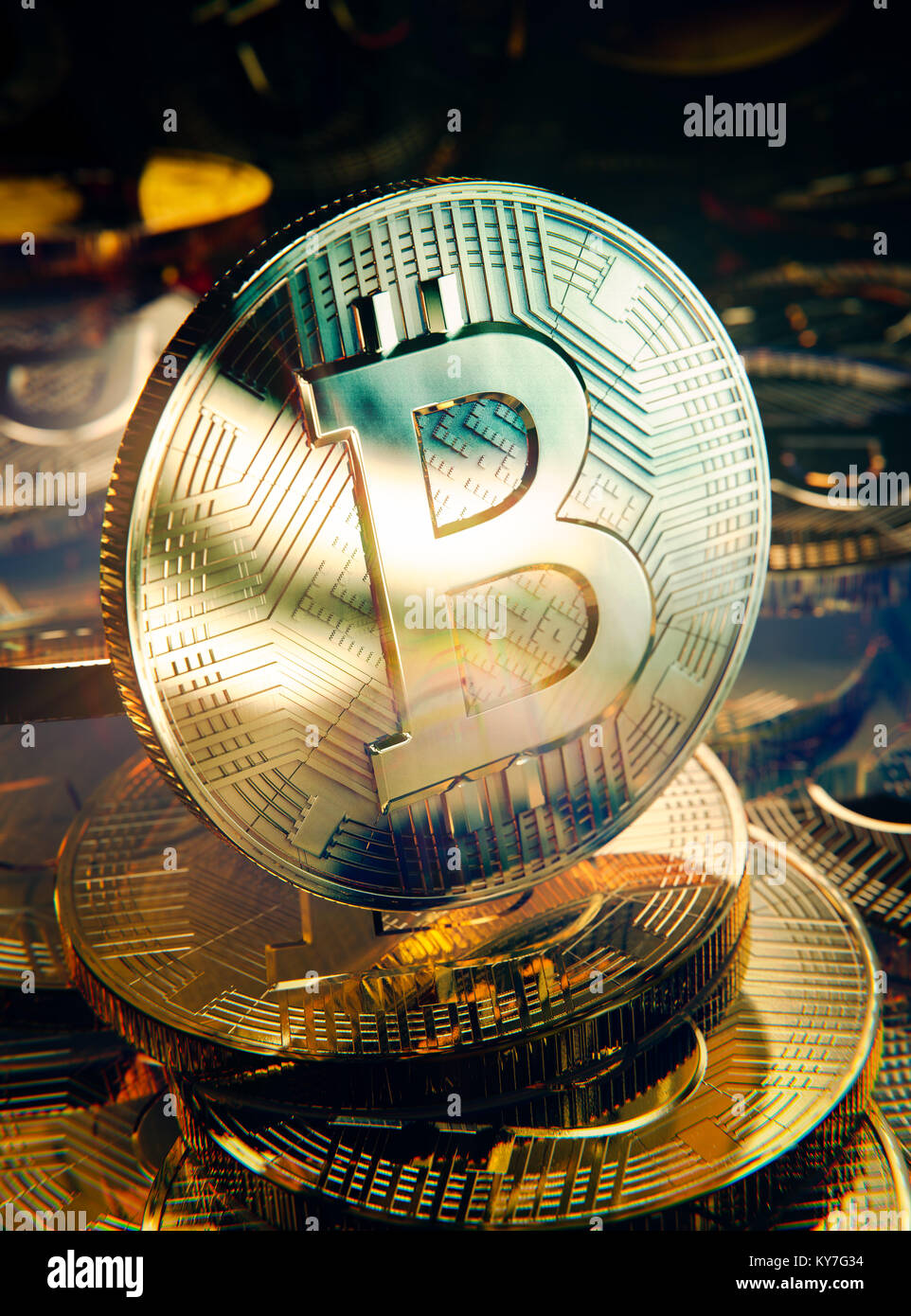 Bitcoin coin hi-res stock photography and images - Alamy
