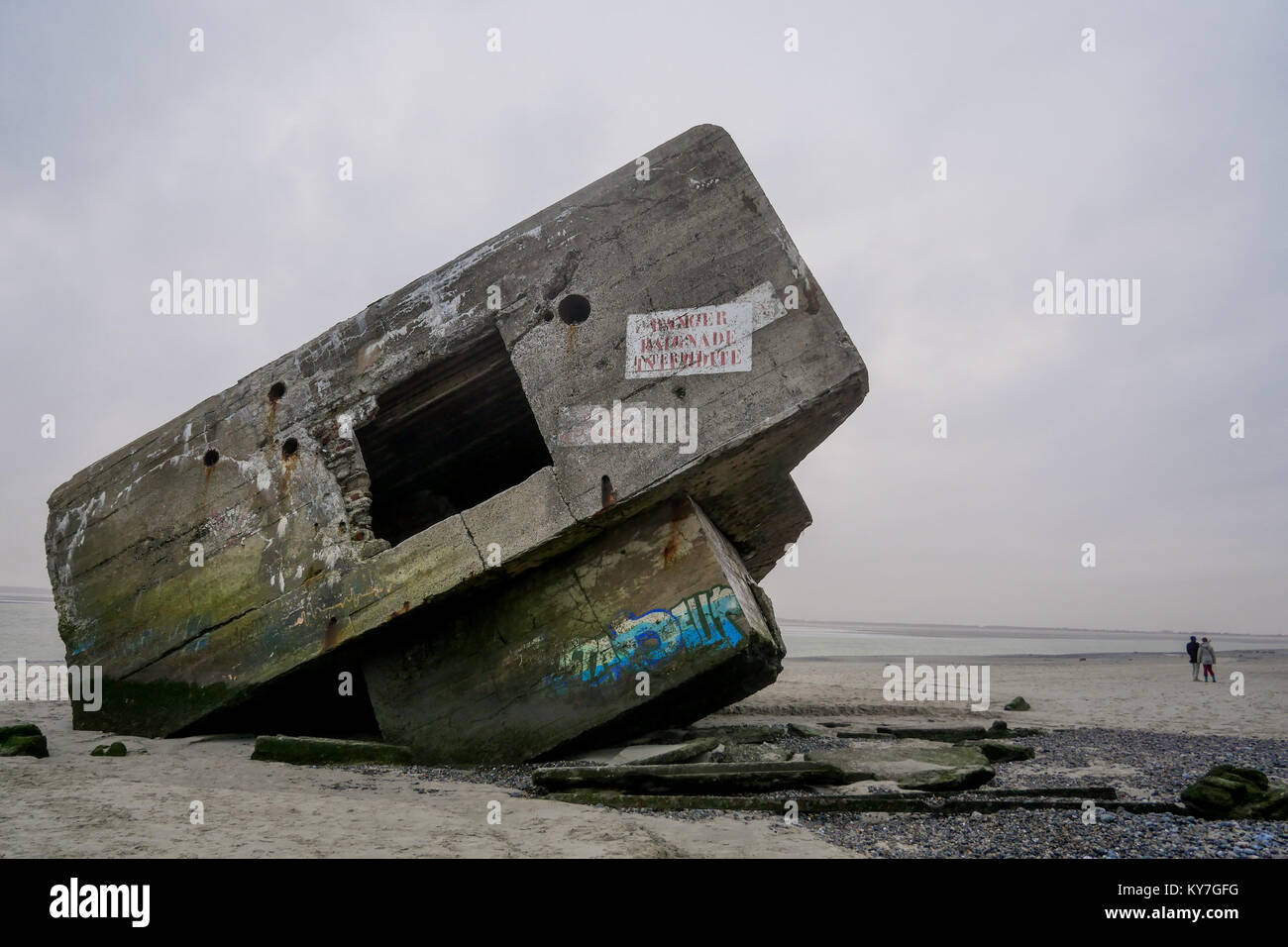 German Blockaus, Remains Of Wwii, Le Hourdel, Cayeux-sur-mer, Normandy 