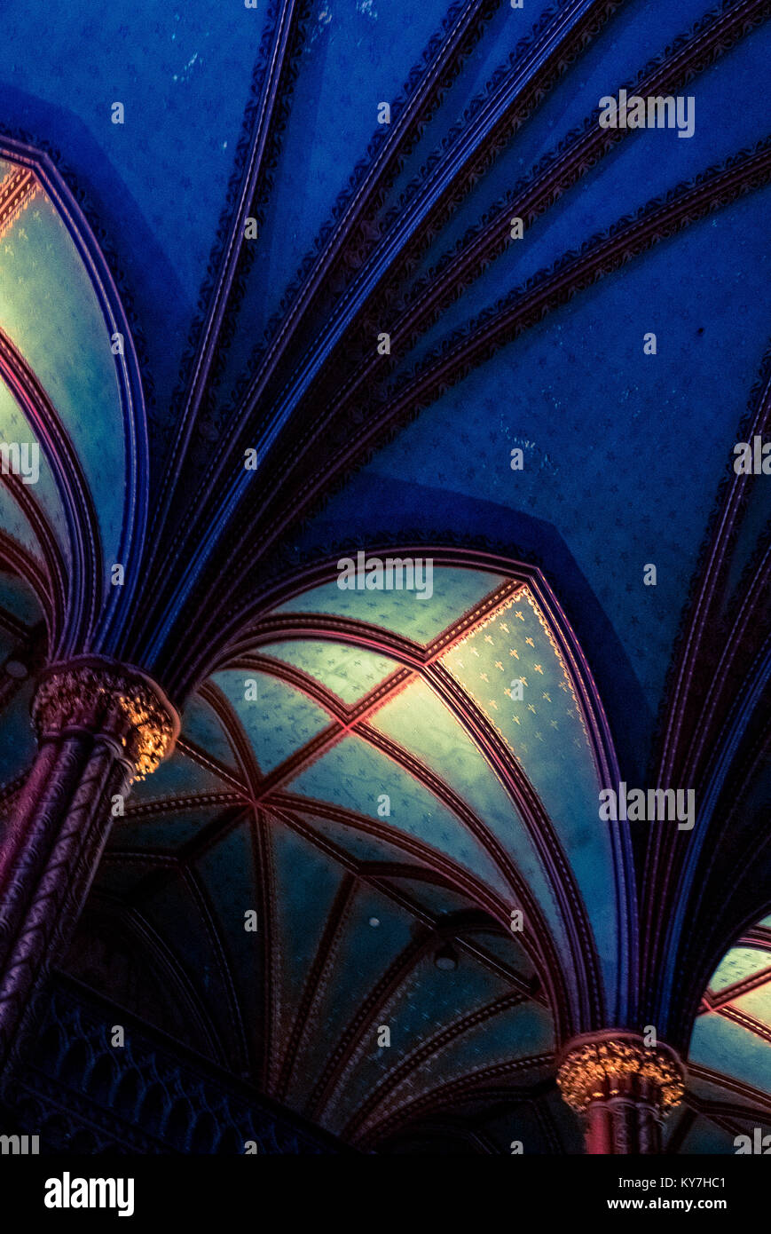 AURA light show, before, during and after, in NotreDame Basilica in