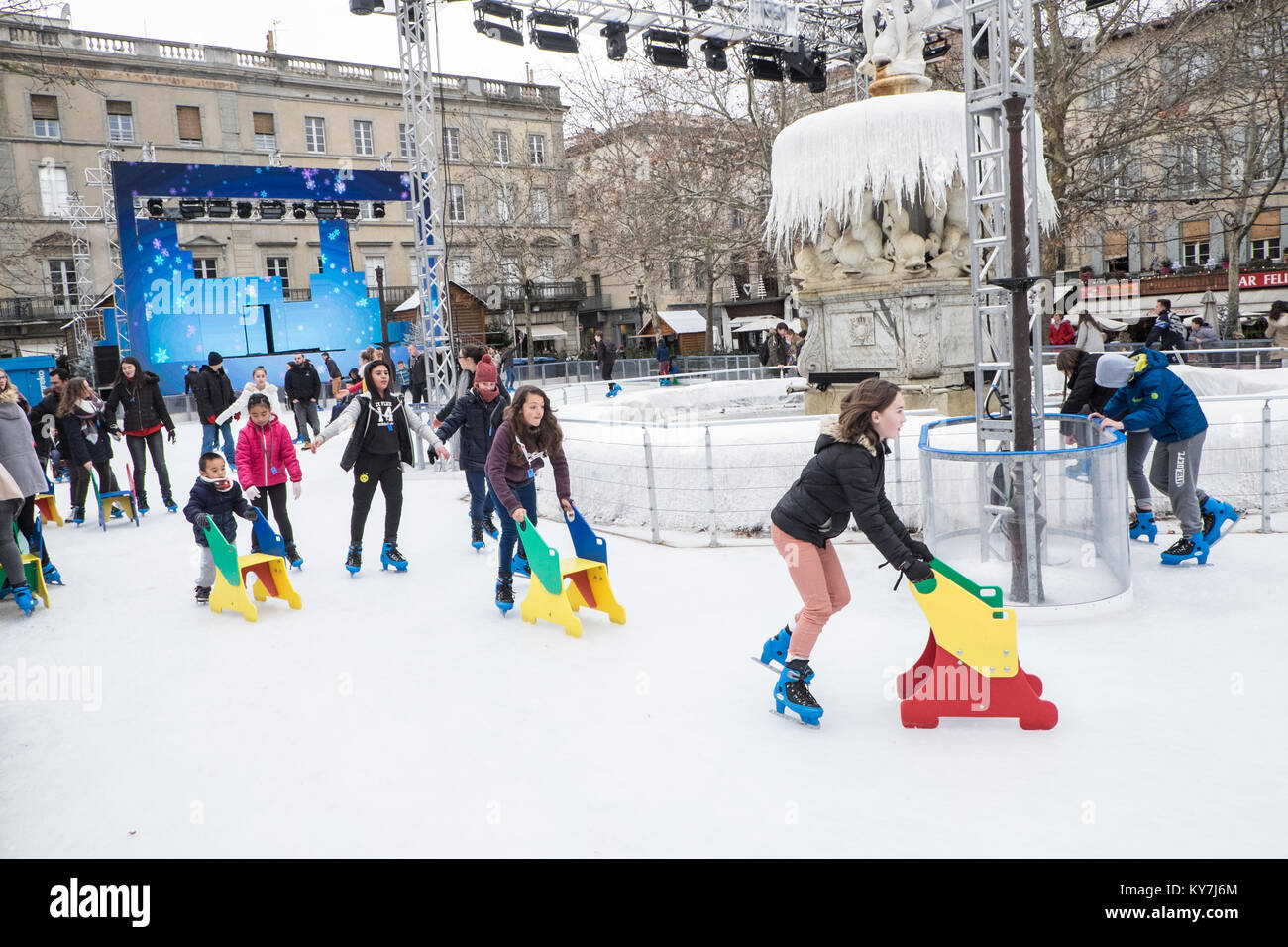 Ice skating rink outdoor france hires stock photography and images Alamy