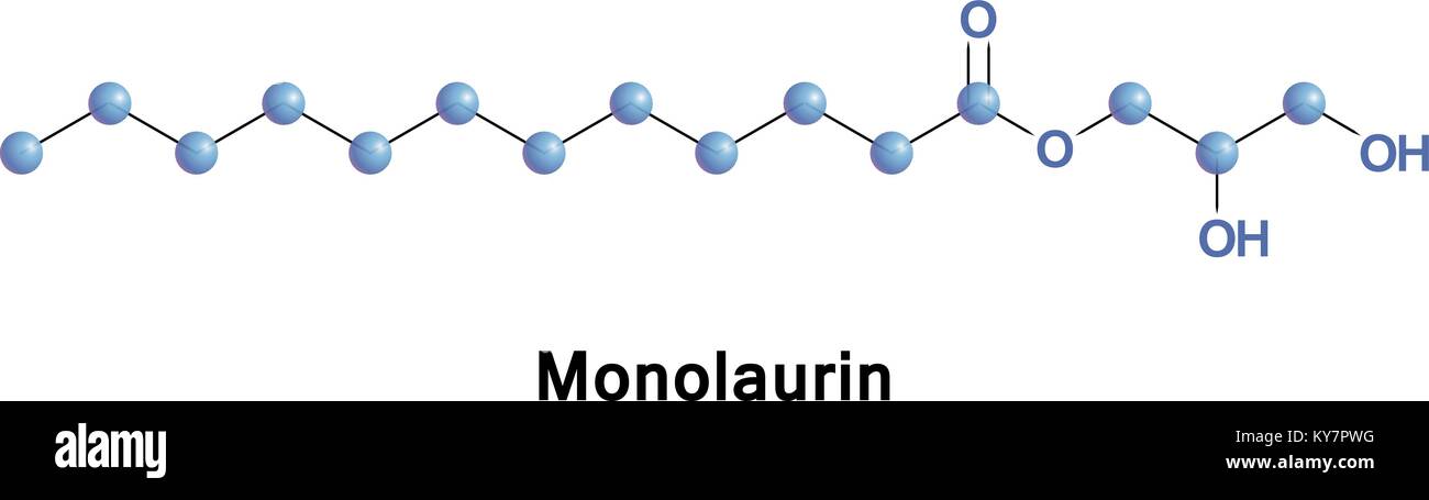 Monolaurin Also Known As Glycerol Monolaurate Glyceryl Laurate Or 1 Lauroyl Glycerol Is A Monoglyceride It Is The Mono Ester Formed From Glycerol Stock Vector Image Art Alamy Monolaurin Also Known As Glycerol Monolaurate Glyceryl Laurate Or 1 Lauroyl Glycerol Is A Monoglyceride It Is The Mono Ester Formed From Glycerol Stock Vector Image Art Alamy