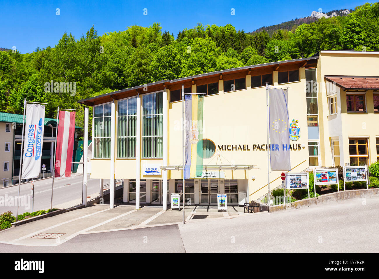 ST WOLFGANG, AUSTRIA MAY 17, 2017 Michael Pacher Haus or house in