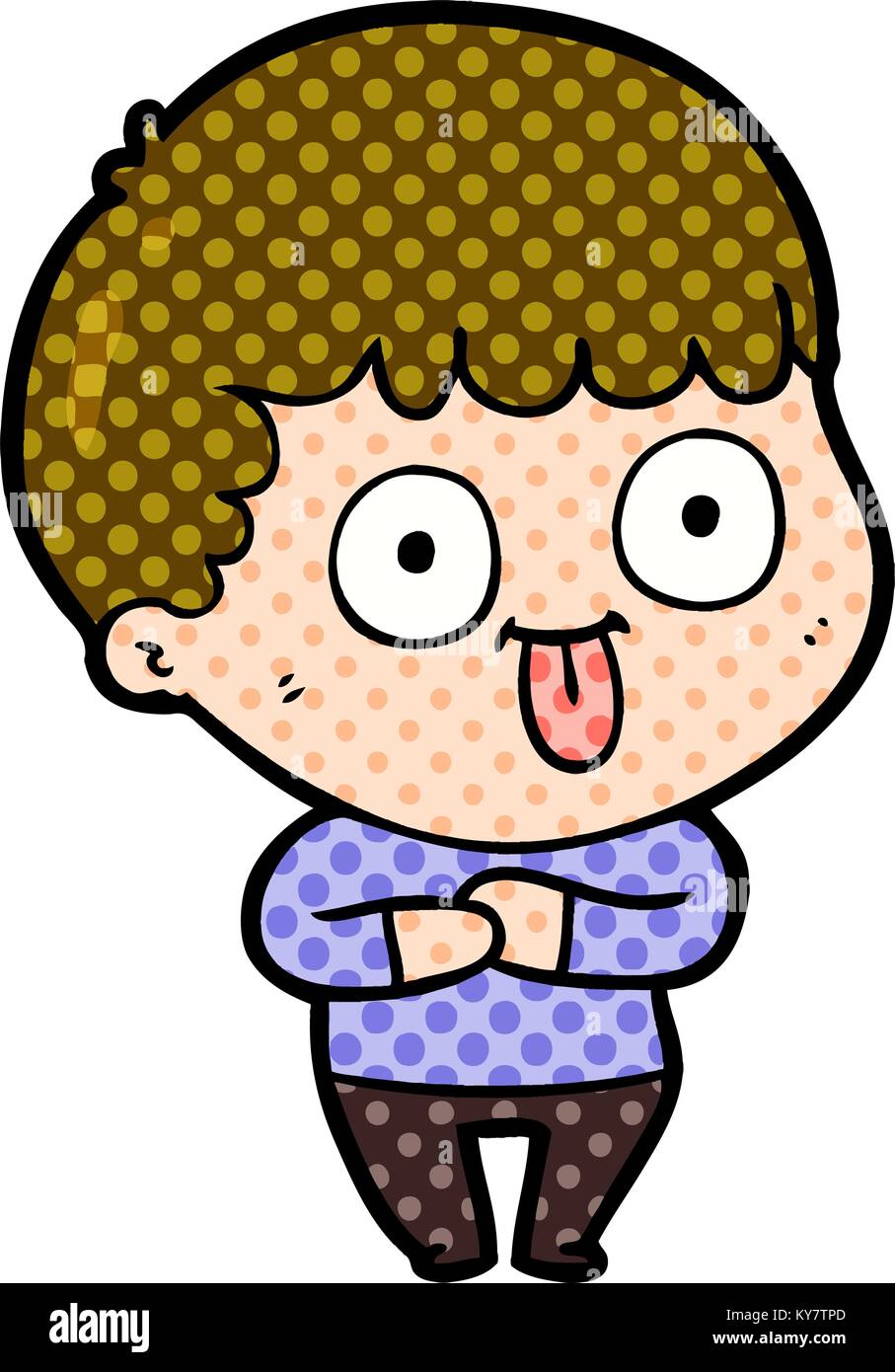 cartoon dumb kid Stock Vector Image & Art - Alamy