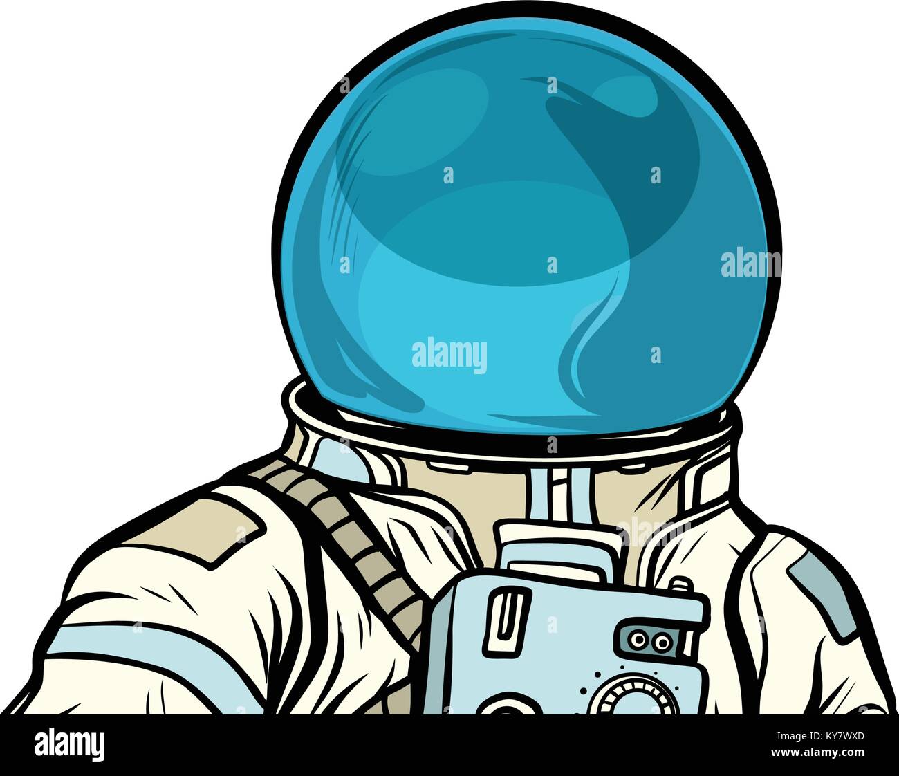Retro Space Helmet Illustration retro-space-helmet-illustration