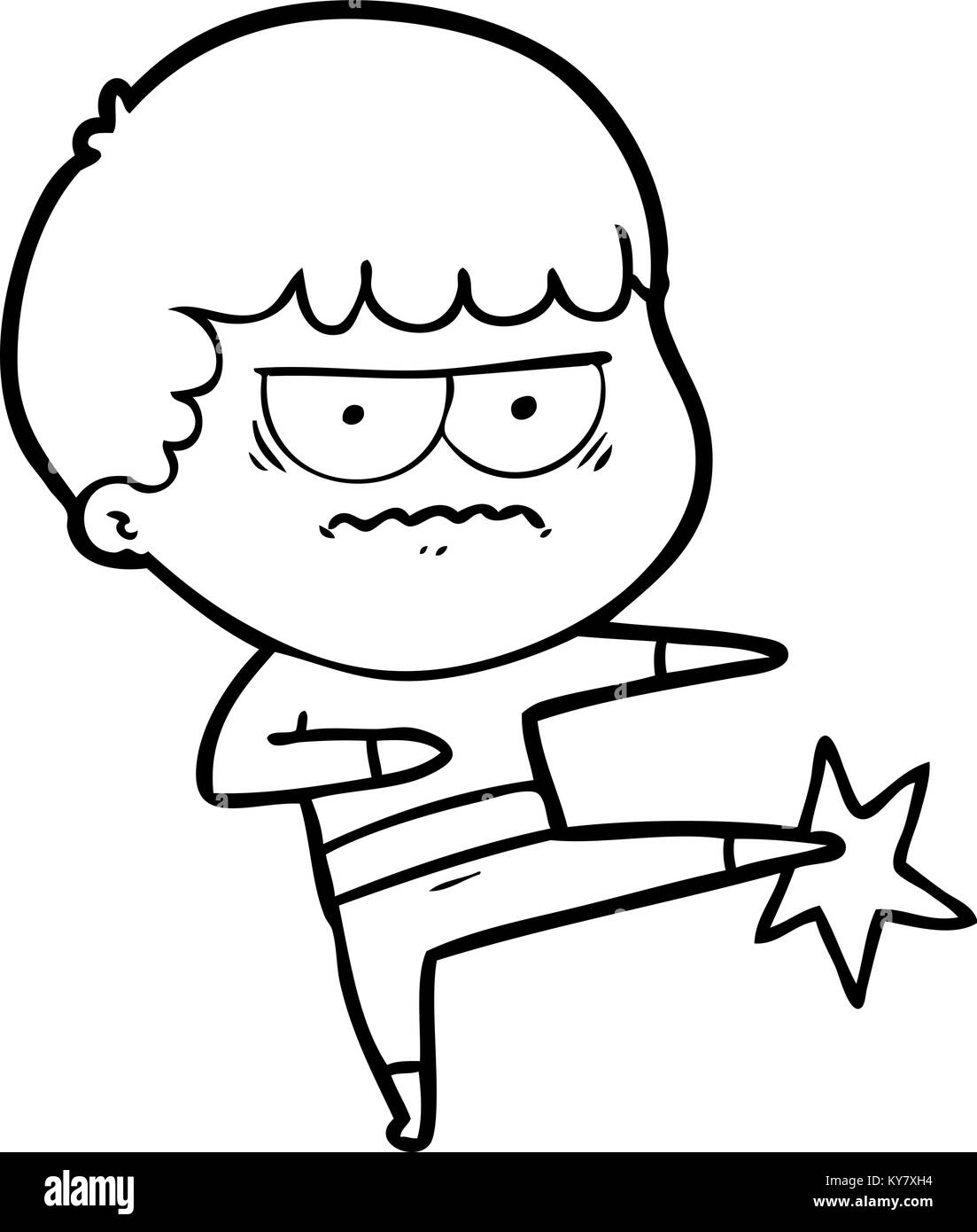 cartoon annoyed man Stock Vector Image & Art Alamy