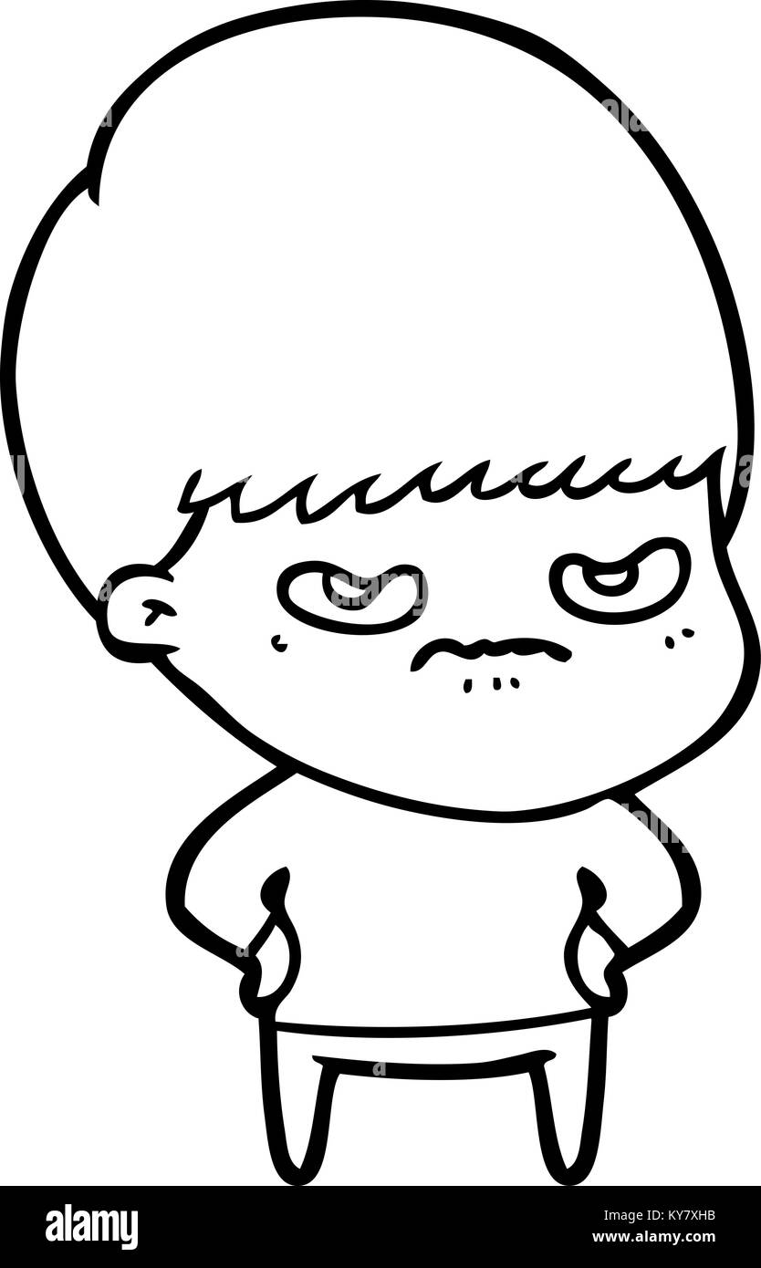 Annoyed Cartoon Boy Stock Vector Image Art Alamy annoyed-cartoon-boy-stock-vector-image-art-alamy
