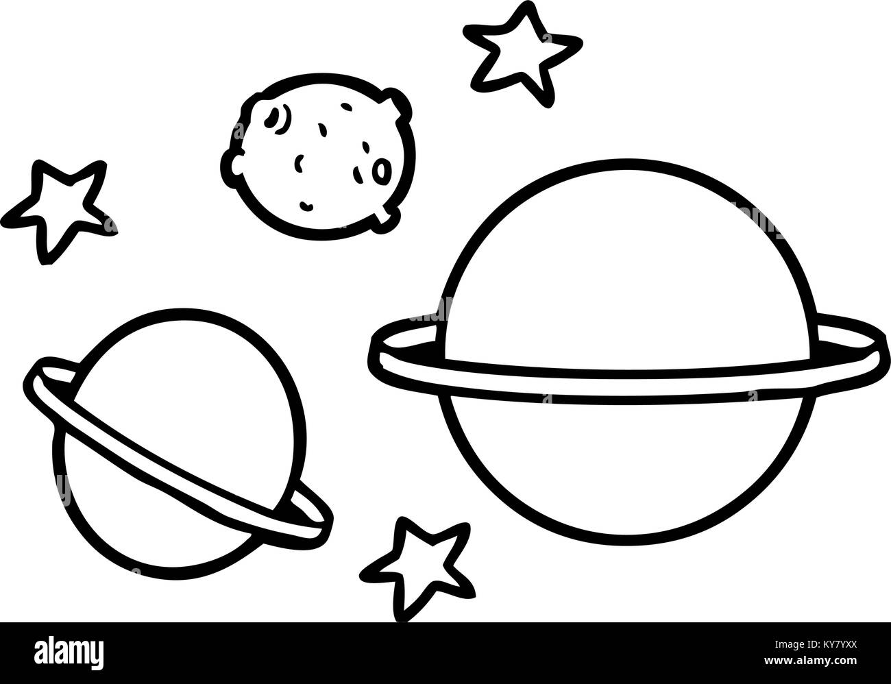 Planets art Black and White Stock Photos & Images - Alamy