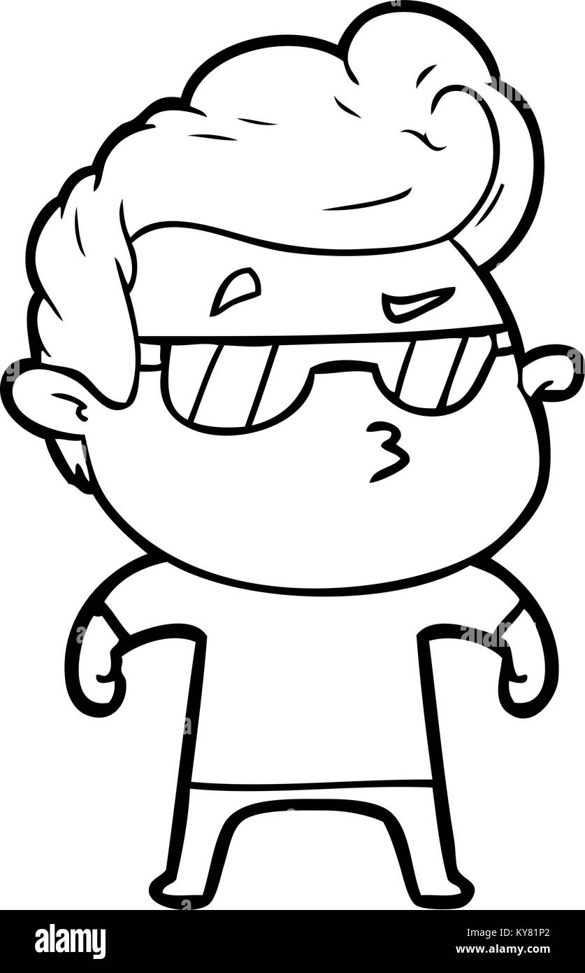 cartoon cool guy Stock Vector Image & Art Alamy