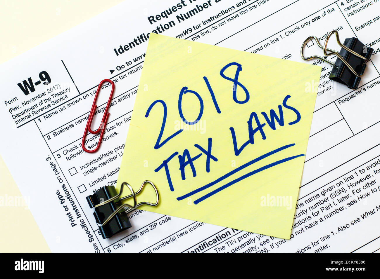 W9 tax form hi-res stock photography and images - Alamy