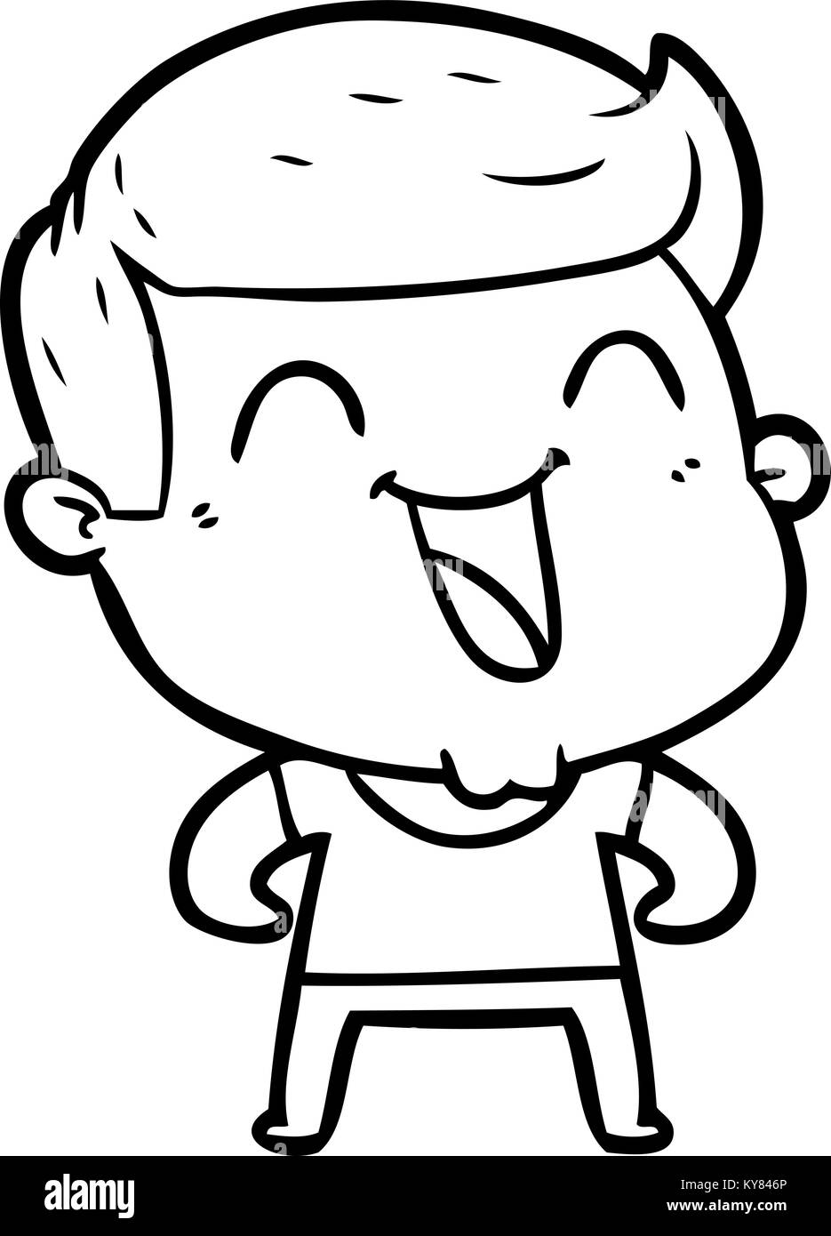 cartoon man laughing Stock Vector Image & Art Alamy