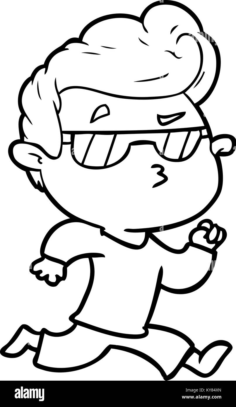 cartoon cool guy Stock Vector Image & Art Alamy